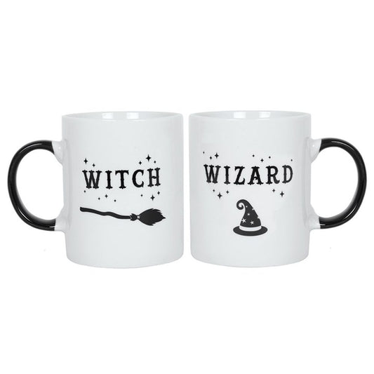 Witch and Wizard Mug Set